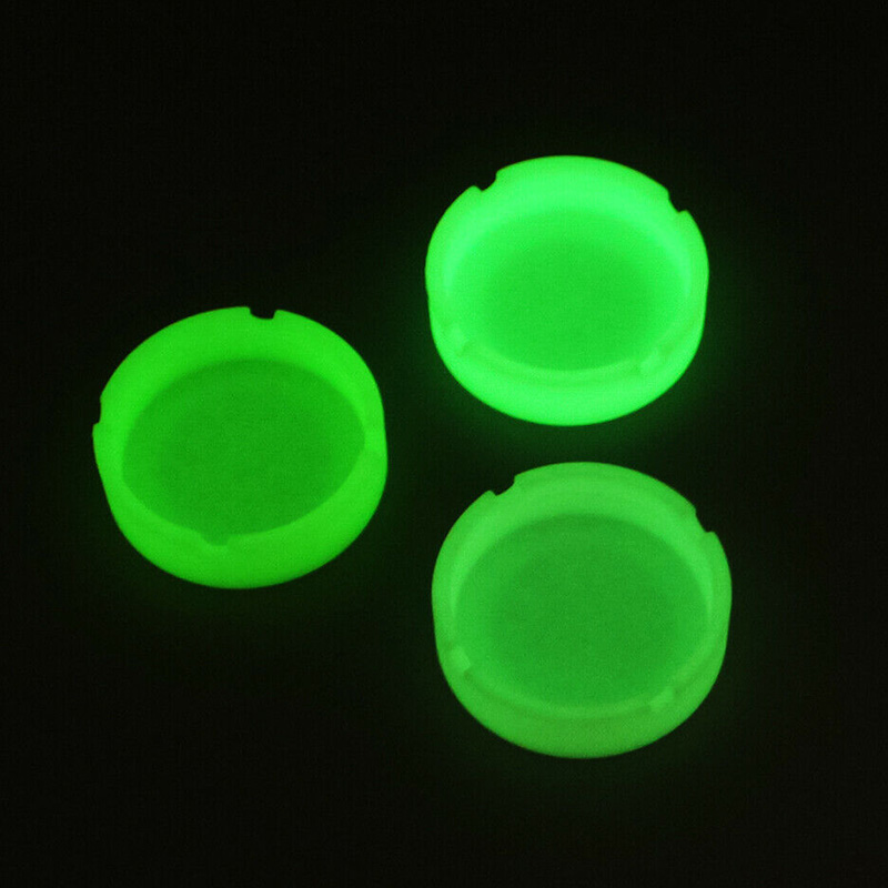 Weed Vaping Accessories - Criativo redondo luminoso silicone macio cinzeiro