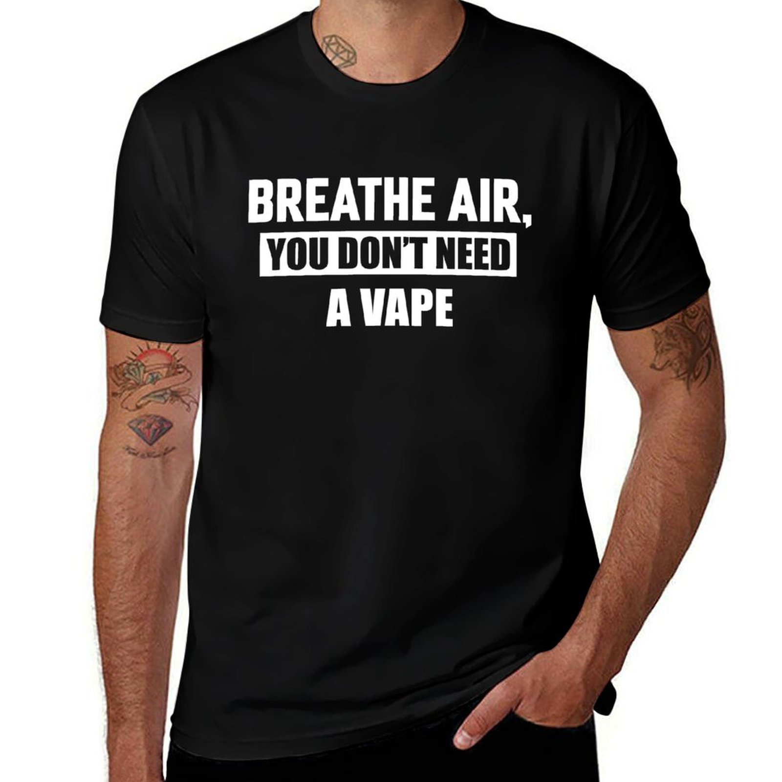 Vaping Air - Camiseta Breathe Air, You Don't Need