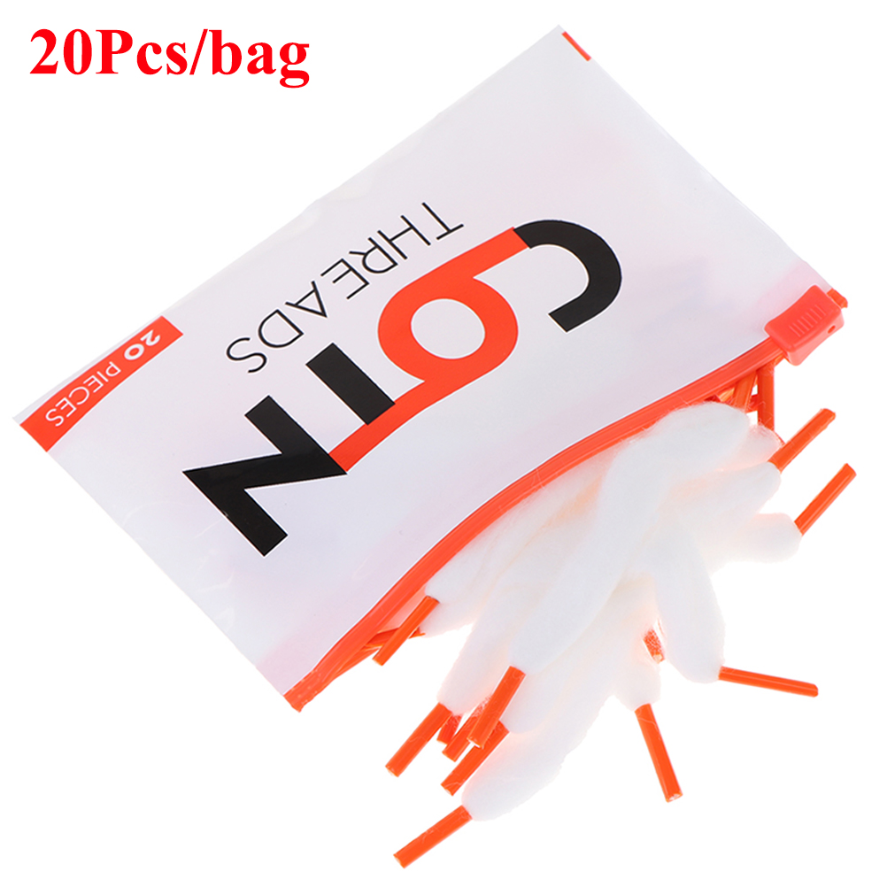 20 pcs/saco prebuilt fio cotn- - Rda Atomizer Deck avaliação e preço