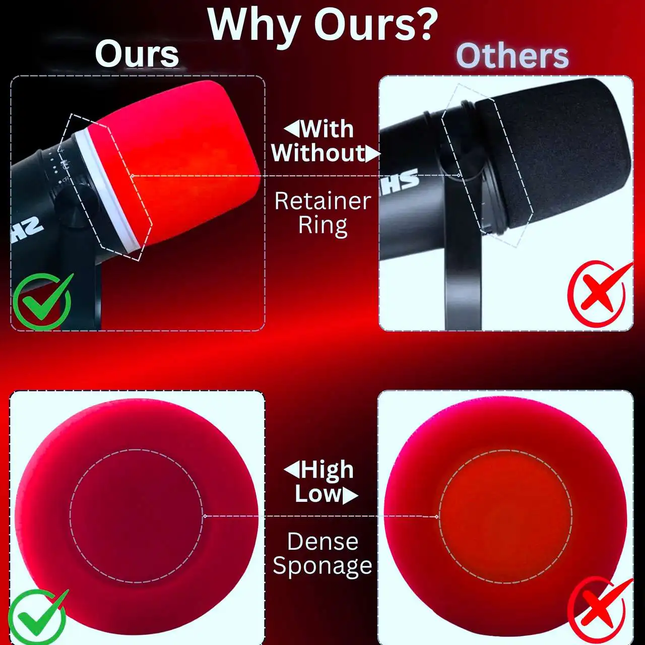 Filtro de Espuma de Substituiç - Shure Mic Mv7 avaliação e preço