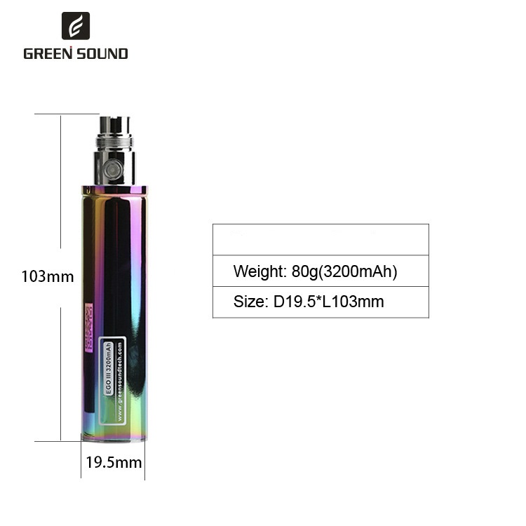 Bateria GS Ego 3 III 3200mAh p - Vaping Area avaliação e preço