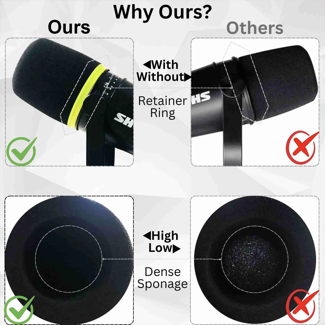Espuma de Substituição MV7 com - Shure Mic Mv7 avaliação e preço