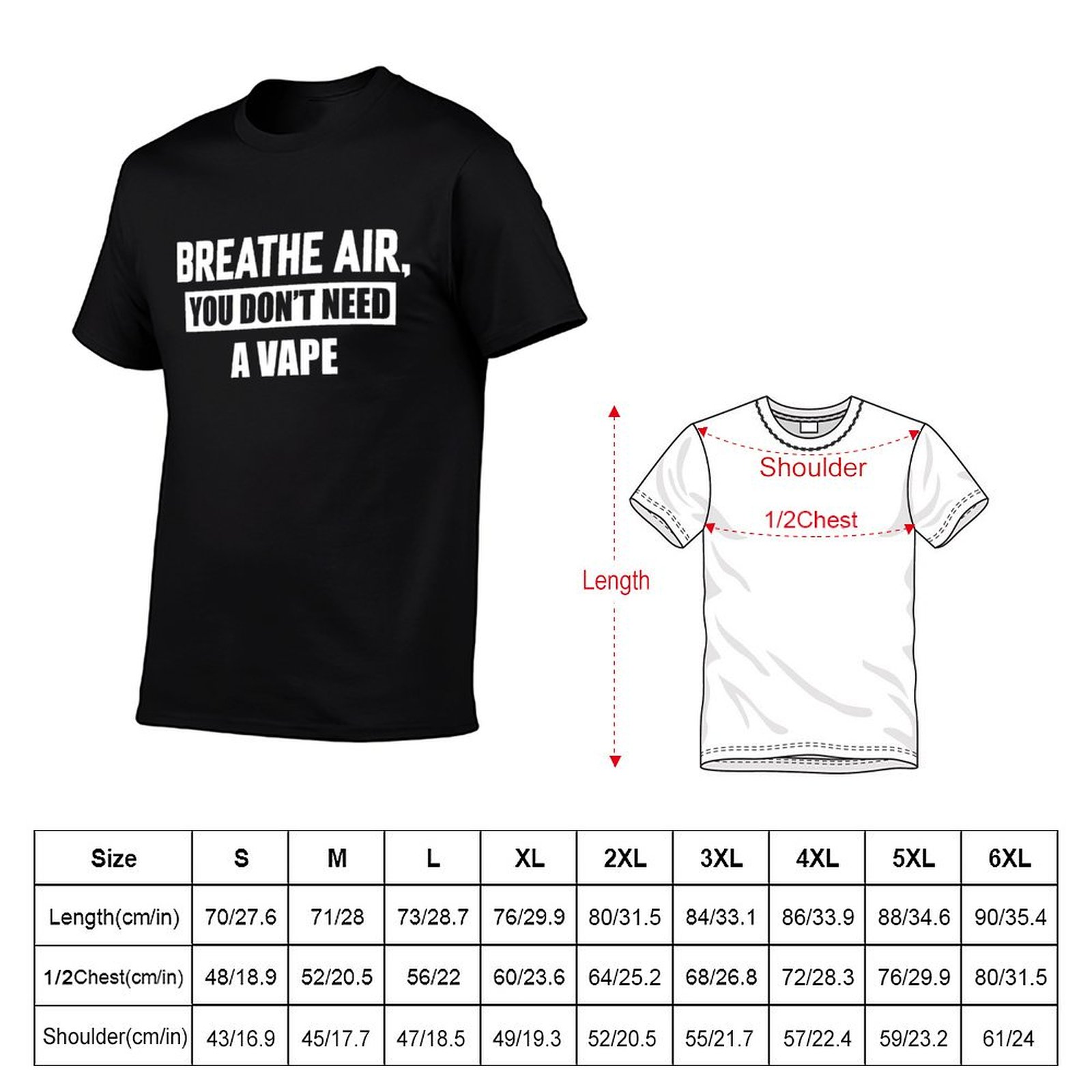 Camiseta Breathe Air, You Don' - Vaping Air avaliação e preço