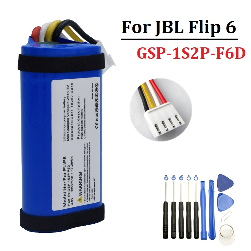Bateria de 4800mah para jbl fl - Jbl Speaker Flip 6 avaliação e preço